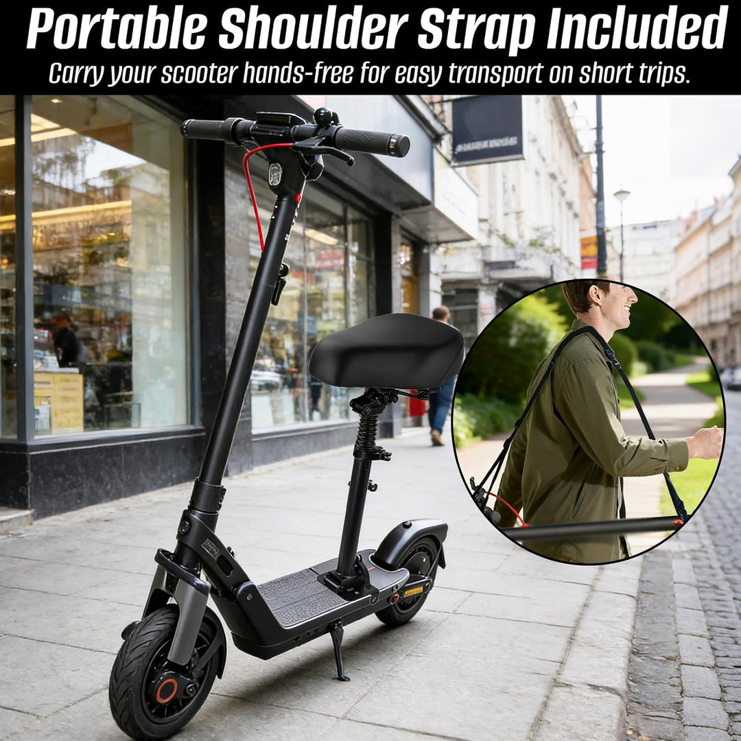 Elektroroller Sitz, 40-55CM höhenverstellbar Klappsitz für Elektroroller, mit Stossdämpfender Sitzki