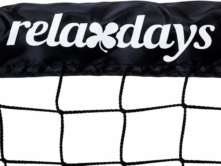 Relaxdays Fussballtor, HxBxT: 60 x 90 x 60 cm, steckbar, mit Ball, Farbwahl Schwarz-Gelb, Schwarz-Ge