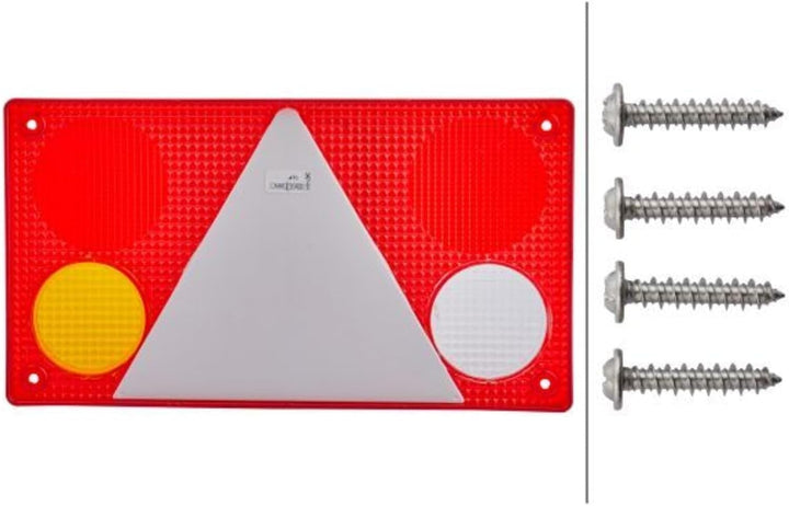 HELLA - Heckleuchte - Glühlampe - Anbau/geschraubt - Lichtscheibenfarbe: mehrfarbig - Stecker: Flach