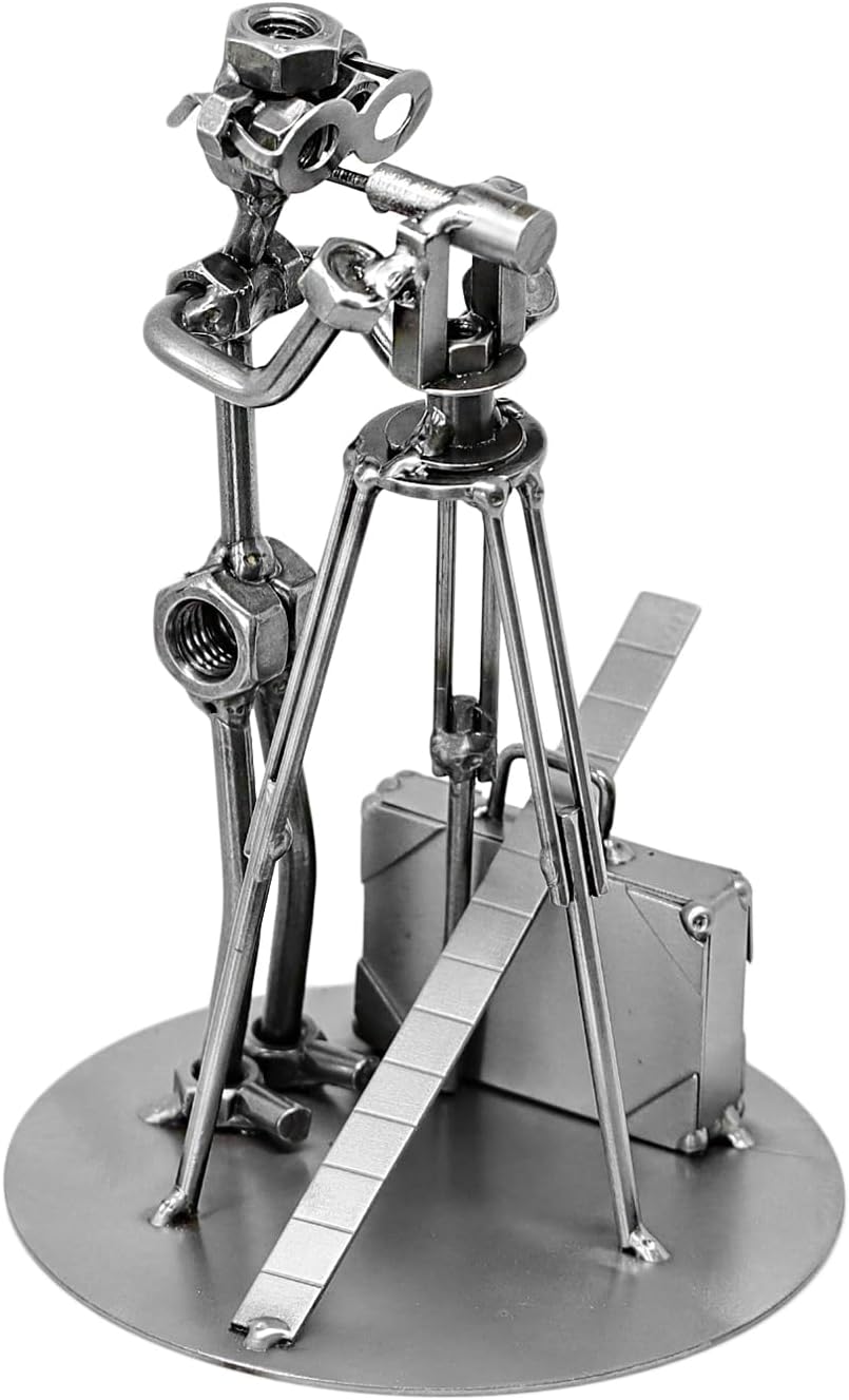 Schraubenmännchen Vermessungstechniker I Handarbeit I Geschenkidee I Metallfigur I Metallmännchen I