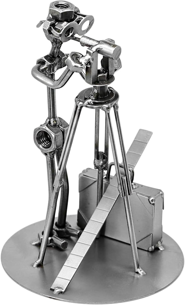 Schraubenmännchen Vermessungstechniker I Handarbeit I Geschenkidee I Metallfigur I Metallmännchen I