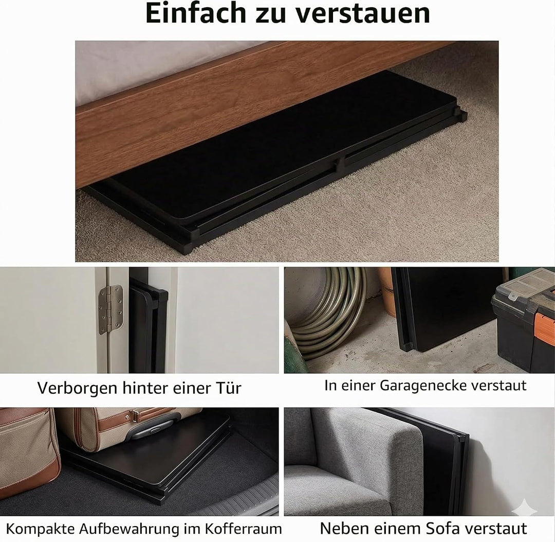 Kleiner Schreibtisch klappbar 80x40cm, kompakter Klapptisch, Platzsparender Computertisch für Wohnzi
