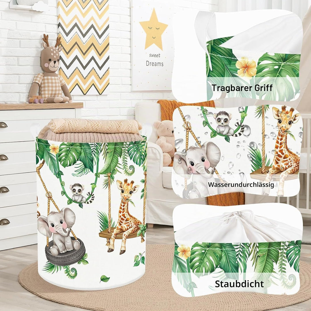 Clastyle Rebe Wildtiere Aufbewahrungskorb Zweig Kleidung Wäschekorb Bad Aufbewahrungsbox für Eltern