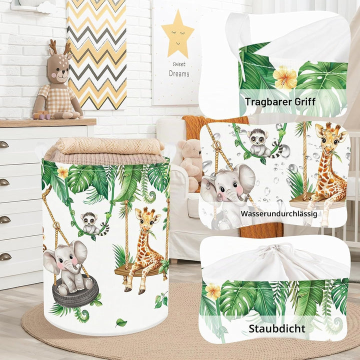 Clastyle Rebe Wildtiere Aufbewahrungskorb Zweig Kleidung Wäschekorb Bad Aufbewahrungsbox für Eltern