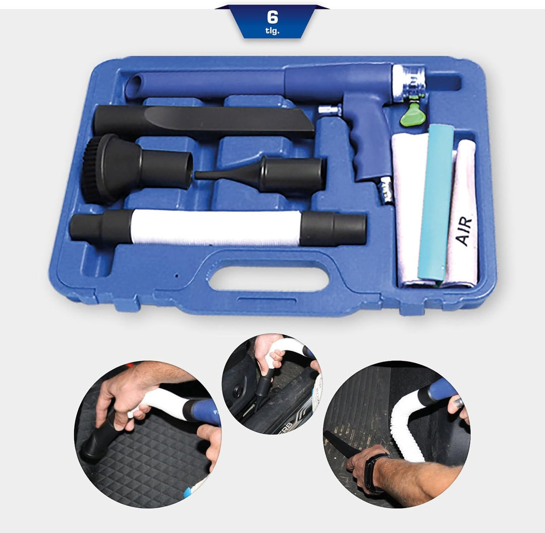 BRILLIANT TOOLS BT511130 Druckluft-Sauger, 6-tlg. [Powered by KS TOOLS]
