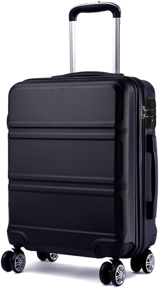 KONO Koffer Trolley Reisekoffer XL (74cm) Schwarz, XL (74cm) Schwarz