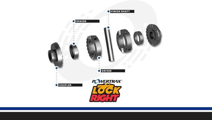 Powertrax 1950-LR Schloss rechts (Gm 9 1/2 Zoll) Chrysler 9.25 Front, GM 9.25 IFS, GM 9.5 33 Spline