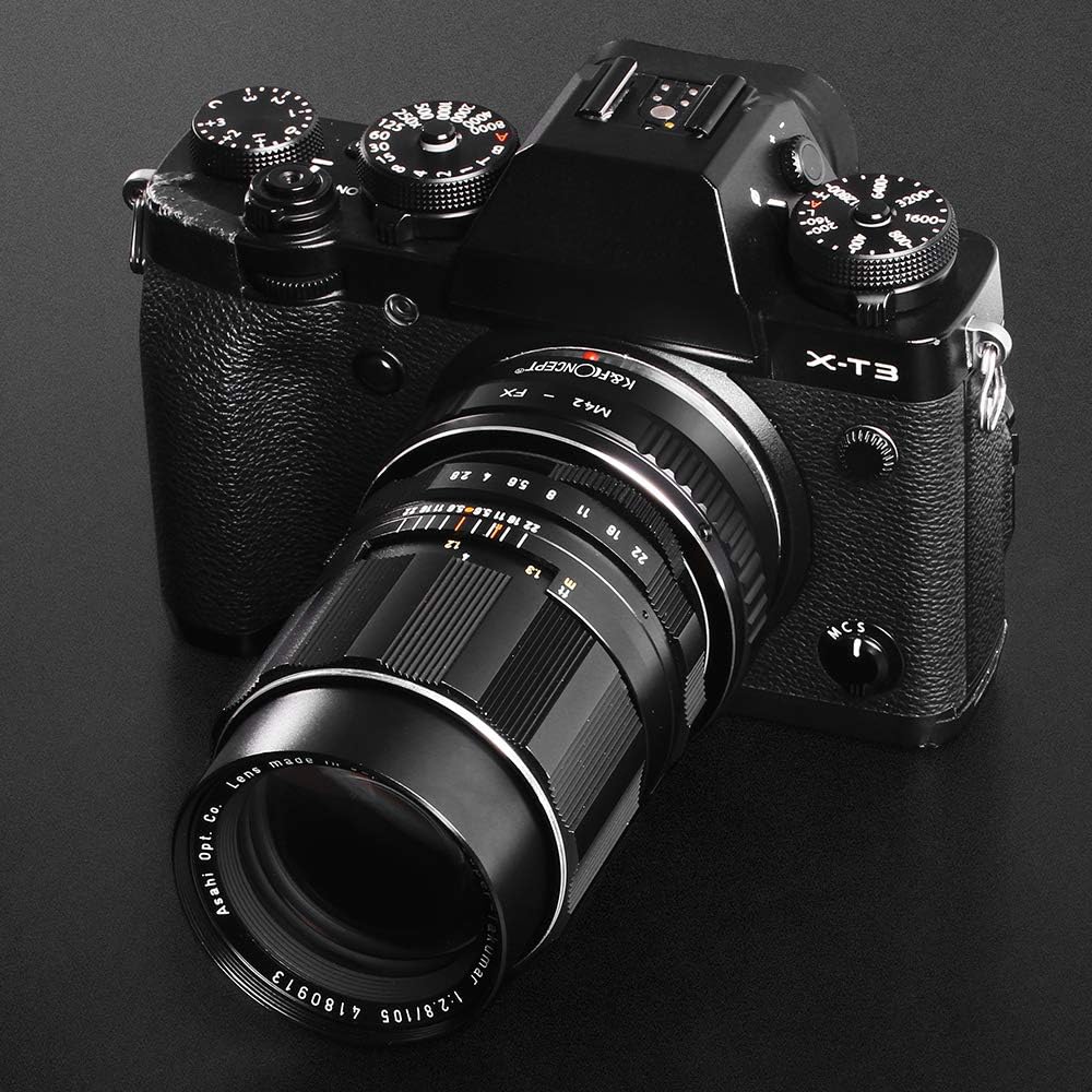 K&F Concept M42-FX II Kupfer-Bajonett Objektiv Adapterring,Objektivadapter,Adapter Fuji,Adapter Ring