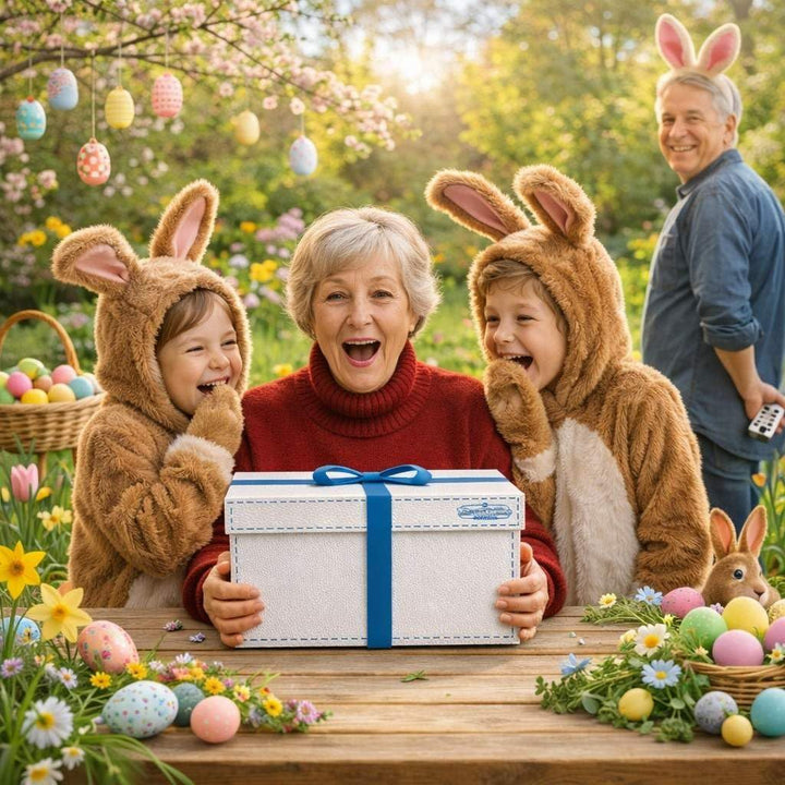 DanDiBox Ostergeschenkebox mit Tiergeräuschen und Bewegungen Ostern Geschenke Osterkorb Osternest Os