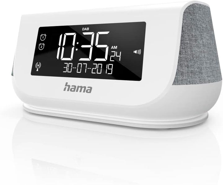 Hama Radiowecker mit Stereo-Digitalradio, Bluetooth, USB-Ladefunktion, DR36SBT (digitales Uhrenradio