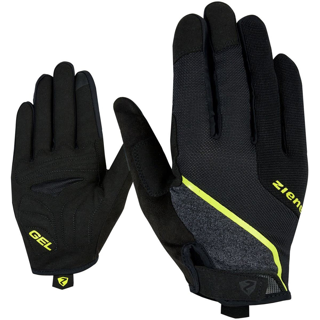 Ziener Herren Clyo Touch Long Fahrrad, Mountainbike, Radsport-Handschuhe | Langfinger mit Touchfunkt