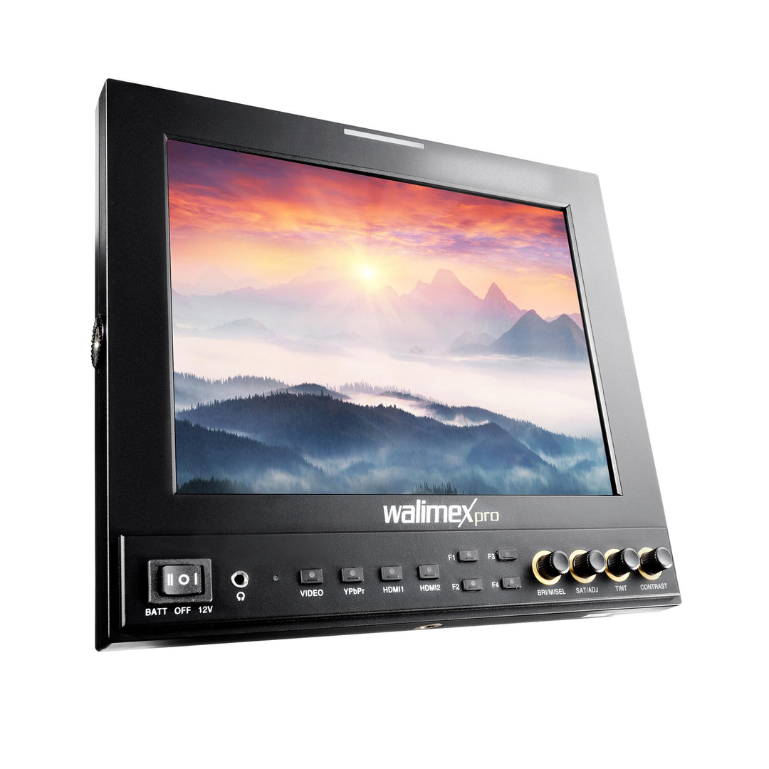 Walimex Pro Professioneller Video DSLR LCD-Monitor (24,6 cm (9,7 Zoll), 1920x1080 Pixel, Full HD, 8-