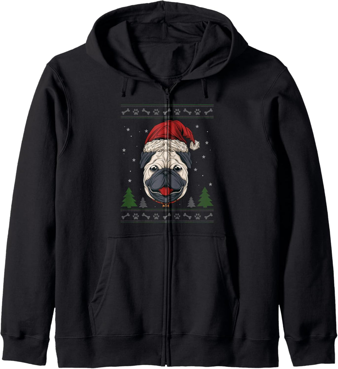 Merry Corgmas | Corgi Nikolausmütze | Corgi Ugly Christmas Kapuzenjacke