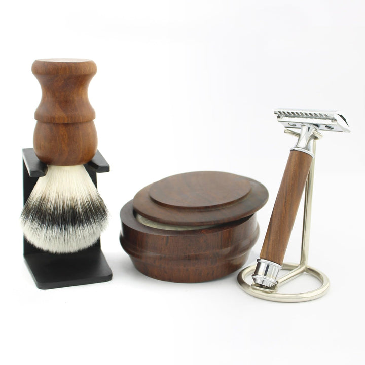 Haryali London Raiserhobel Set Herren, 6-in-1 Rasierer Set mit Rasierständer, Rasierer, Rasierpinsel