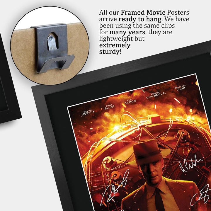 HWC Trading FR A3 Oppenheimer Geschenke Geduckter Poster Signiertes Autogramm Foto für Fans von Film