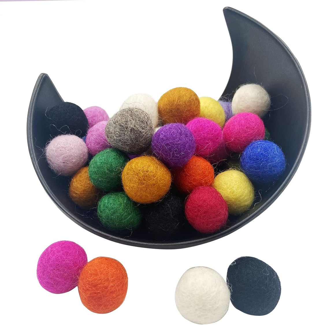 Wolle Fetl Ball 2cm 100pc Wollknäuel DIY Girlande Party Dekor DIY Custom Filz Ball Home Dekor Mischf