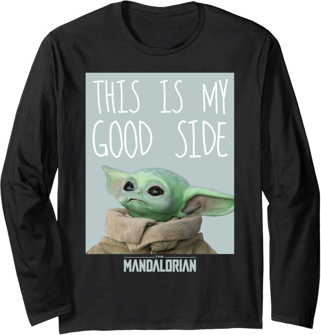 Star Wars The Mandalorian The Child This Is My Good Side Langarmshirt