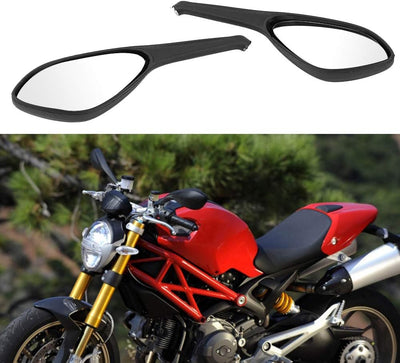 Broco 1 Paar Motorräder Original-Rückansicht Rückspiegel Fit for Ducati Monster 696 795 796 1100