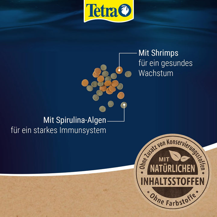 Tetra Wafer Mix - Fischfutter für alle Bodenfische (z.B. Welse) und Krebse, für gesundes Wachstum un