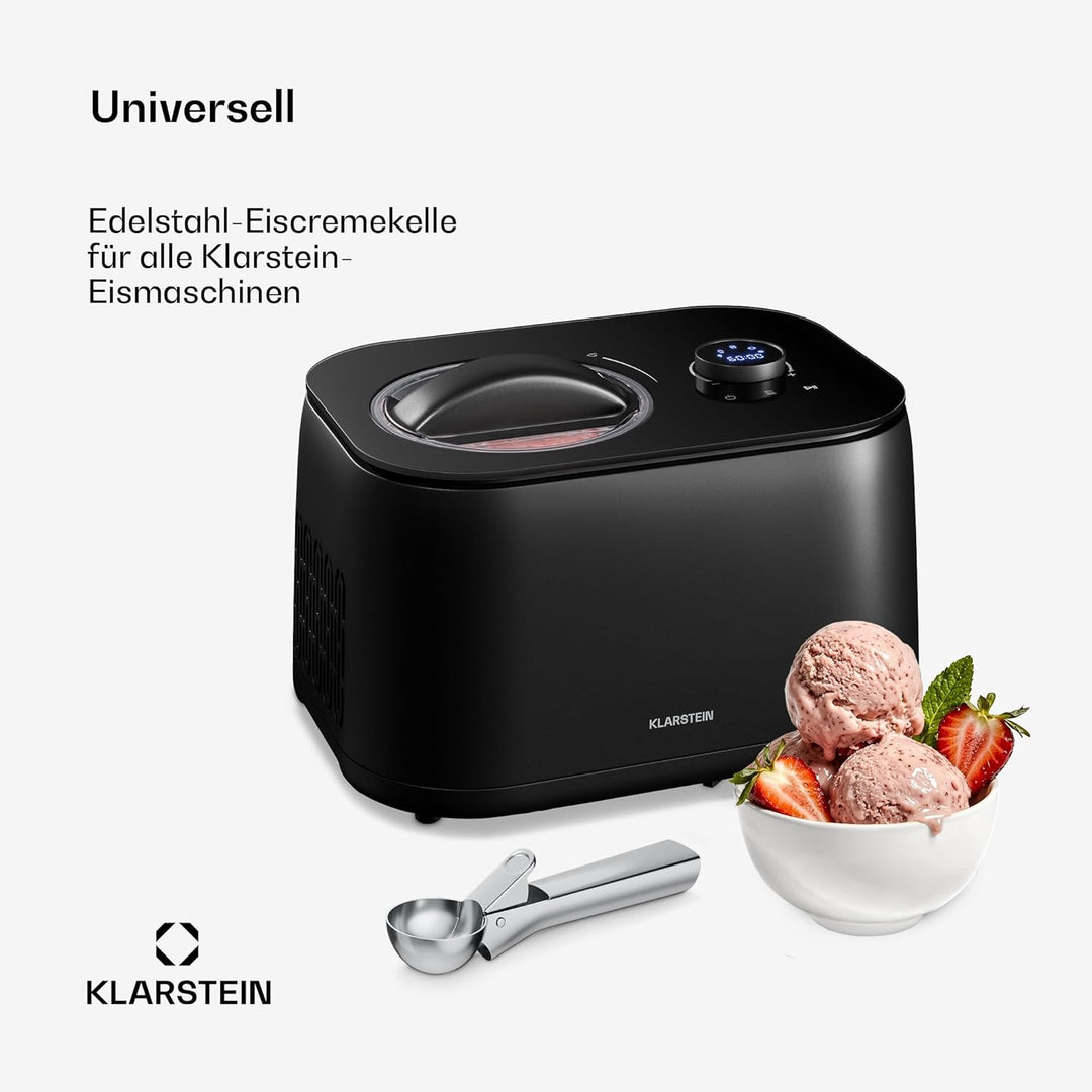 Klarstein FrostFusion Eisportionierer Edelstahl – Ergonomisch, Spülmaschinenfest, Kratzfest, Rostfre