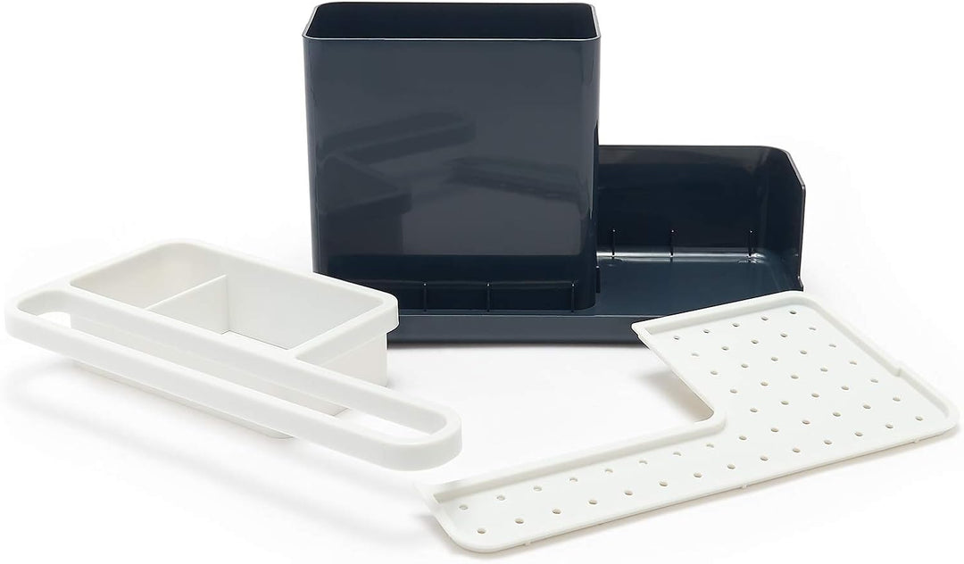 simplywire – Spülbecken-Caddy – Spülbecken-Organizer – Abnehmbare Auffangschale – Rutschfest – Grau