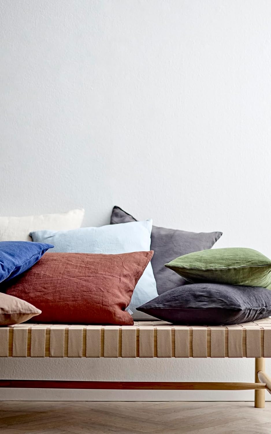 Södahl Linen Kissen, 50 x 50 cm, Schwarz 60 x 40 x 13 cm Black, 60 x 40 x 13 cm Black