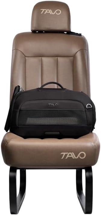 Tavo Dupree I Katzenbox, Flugzeug‑konform, ISOFIX, Für Hunde &amp; Katzen schwarz, schwarz