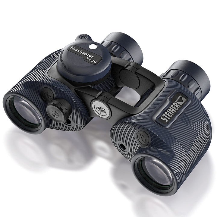 STEINER Marine-Fernglas Navigator 7x30c - HD-stabilisierter Kompass, deutsche Qualitätsoptik, Open-B
