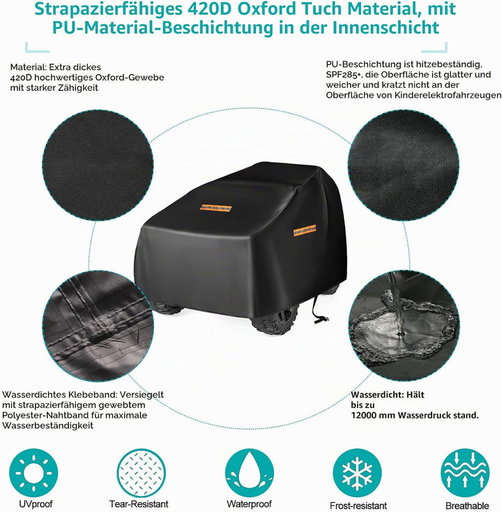 Kinder Autoabdeckung,Klein Autospielzeugabdeckung,Robuste 420D Universal Autoabdeckung für Kinder El