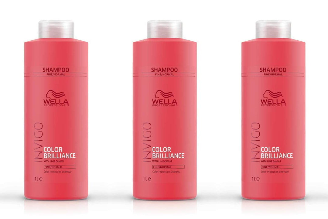 3 er Pack Invigo Color Brilliance Protection Shampoo Fine/Normal 1000 ml 1 l (3er Pack), 1 l (3er Pa