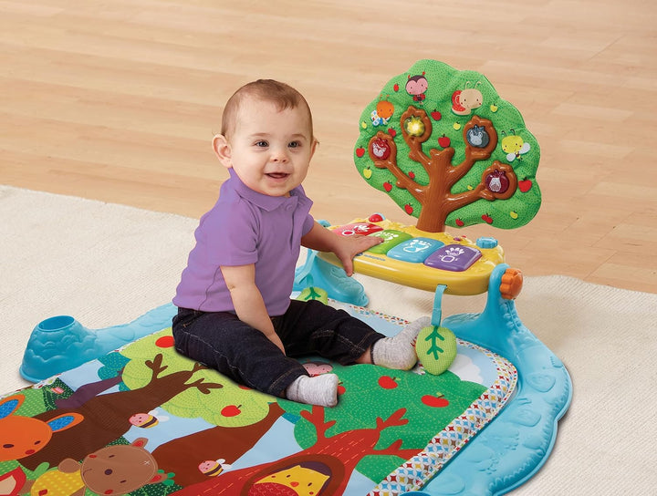 VTech Baby Musik-Spieldecke – Babydecke mit Spielbogen – Mit 4 abnehmbaren Spielelementen, bunten Kl