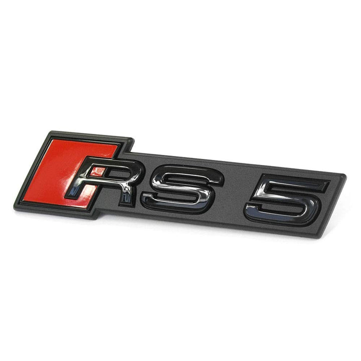 Original Audi RS5 Schriftzug Emblem Logo Schwarz Front Kühlergrill
