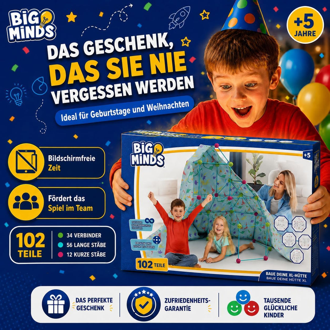 Party town Xtrem Projects - Höhle Bauen Kinder XL | Bausatz Kinder | Spielzeug Kinder 5 Jhare | Gart