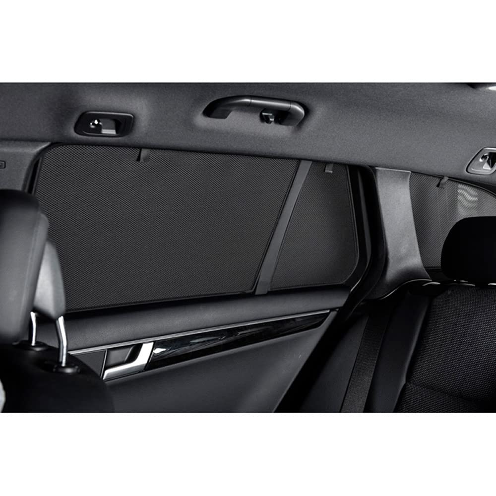 Carshades Satz Car Shades kompatibel mit Polestar 2 EV 2019- (4-teilig), POL-TWO-5-A, Schwarz