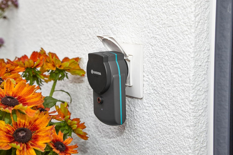 Gardena smart Power Zwischenstecker 3er Set: Schaltbarer Verbindungsstecker für den Aussenbereich zu