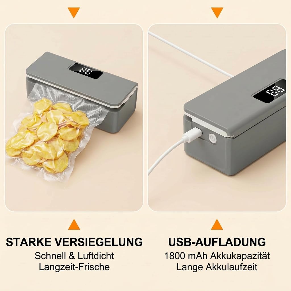 Mini Folienschweissgerät, Tüten Schweissgerät, Mini Beutelverschliesser, Tüten Versiegler, Tragbares