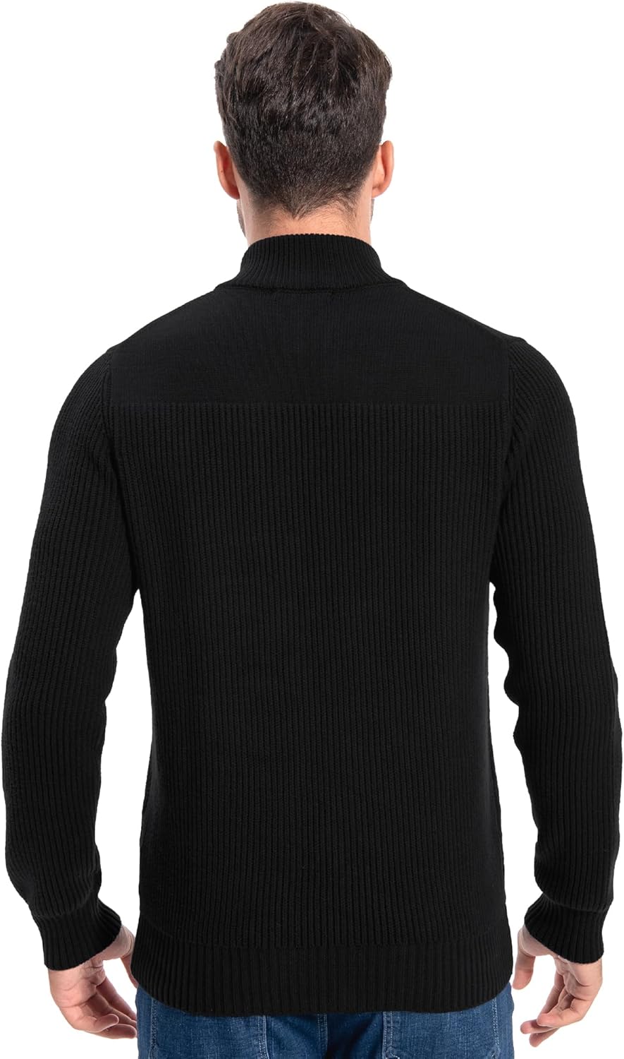 Pioneer Camp Herren Strickjacke Cardigan mit Reissverschluss Solid Warm Casual Stehkragen Strickjack