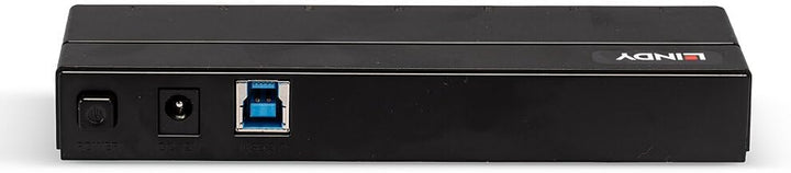 Lindy 43228 3.1 u. Ladefunktion 7 Port 3.2 Gen 1-Hub (USB 3.0) Schwarz