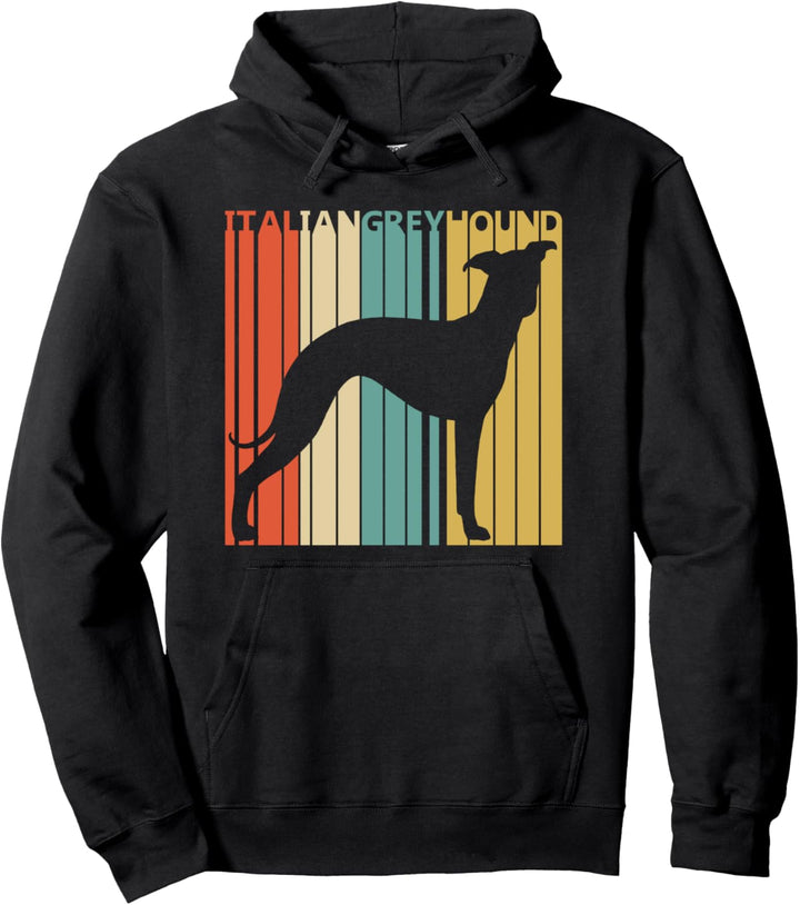Vintage italienischer Windhund - Italian Greyhound Pullover Hoodie