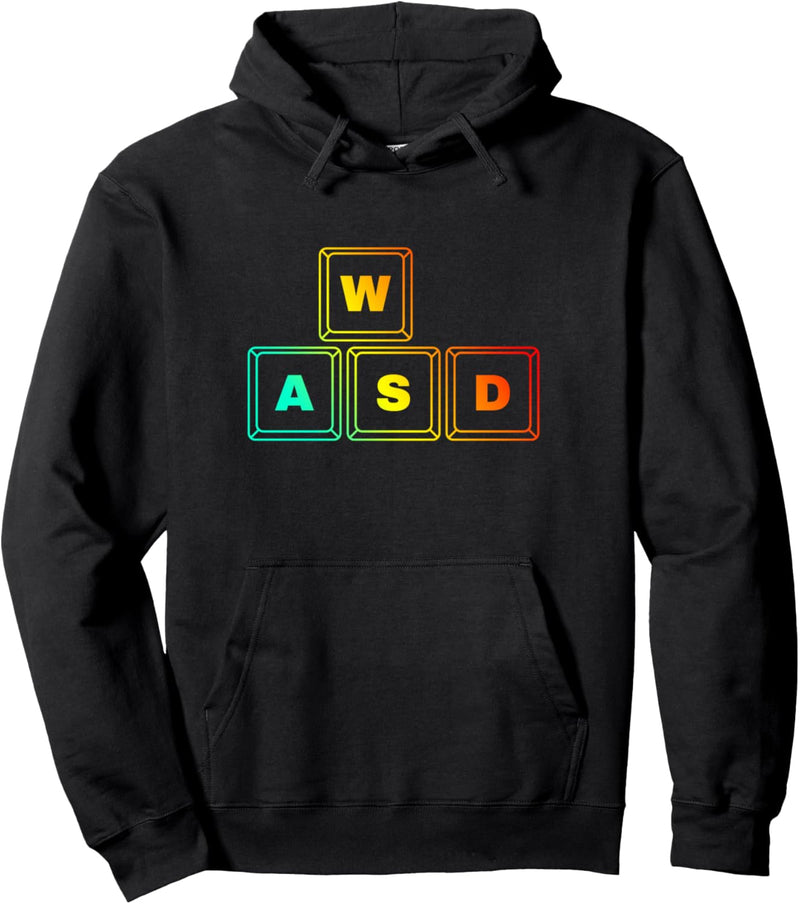 WASD PC Gamer, Zocker Computer- und Video Spiel Motiv Pullover Hoodie