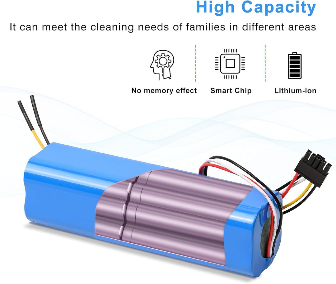 6700mAh Akku Ersatz für Conga 4090 4490 4590 4690 14.4V Li-ion Akku Batterie Staubsauger Robotic Vac