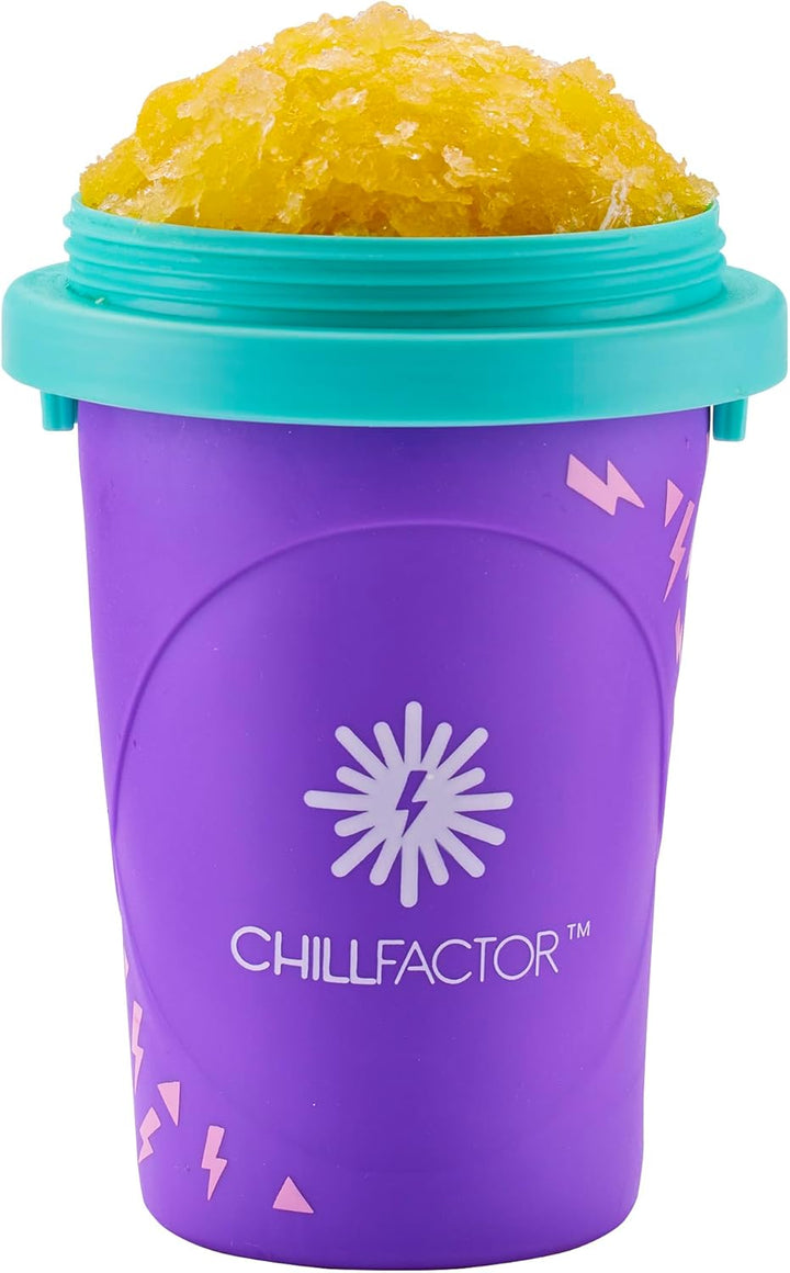 Chill Factor Color Shock Slushy Power Purple - Maker Wiederverwendbarer Slushy-Squeezer Küchenspielz