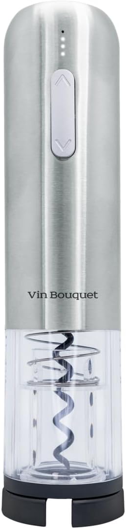 Vin Bouquet FID 004 - Elektrischer Korkenzieher Compact , einschliesslich Kapselschneider und Ladege