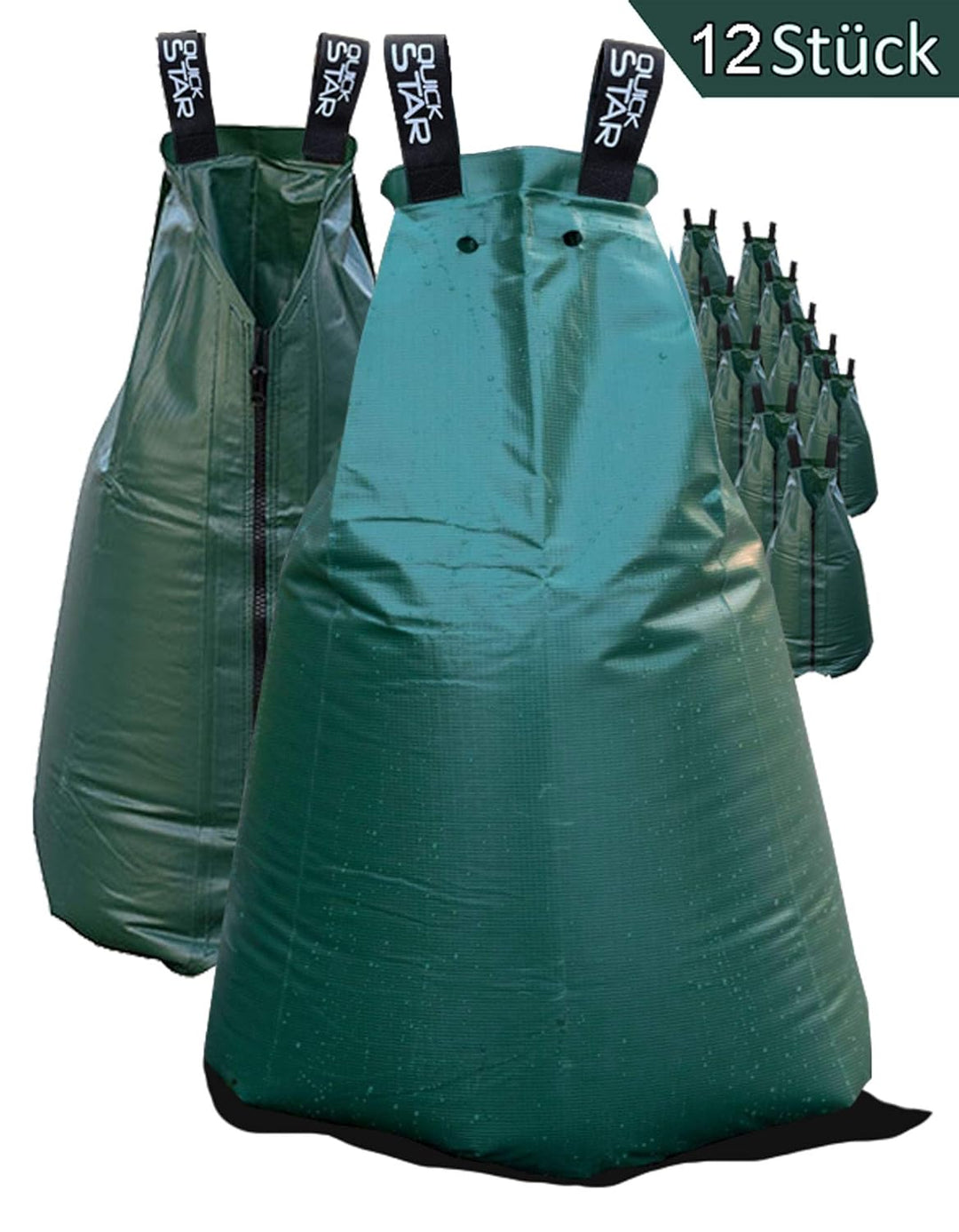 QUICK STAR 12 Stück Tree Bag 75L Baumbewässerungssack Tropfen Wasserbehälter Wassersack