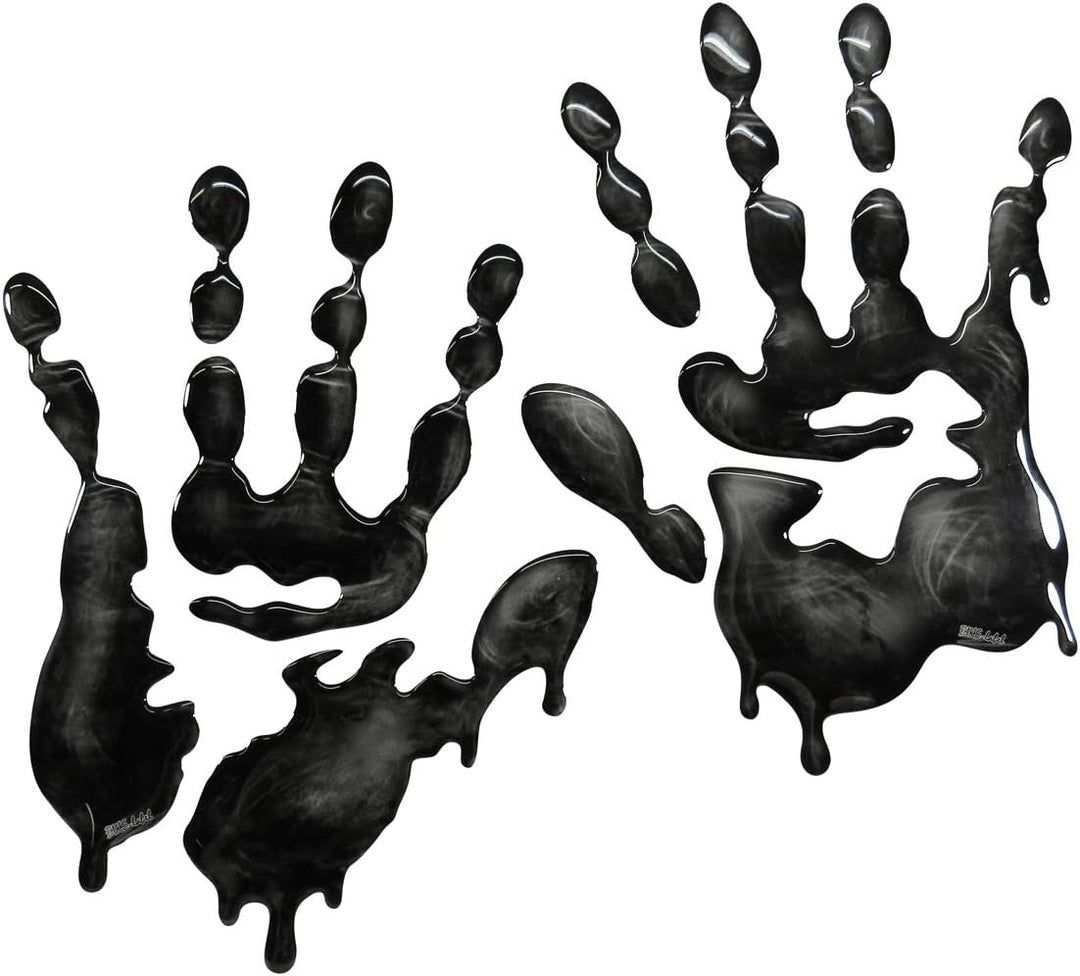 BIKE-label Tankpad Seitentank Motorrad Aufkleber Schwarze Hände Abdruck 800111