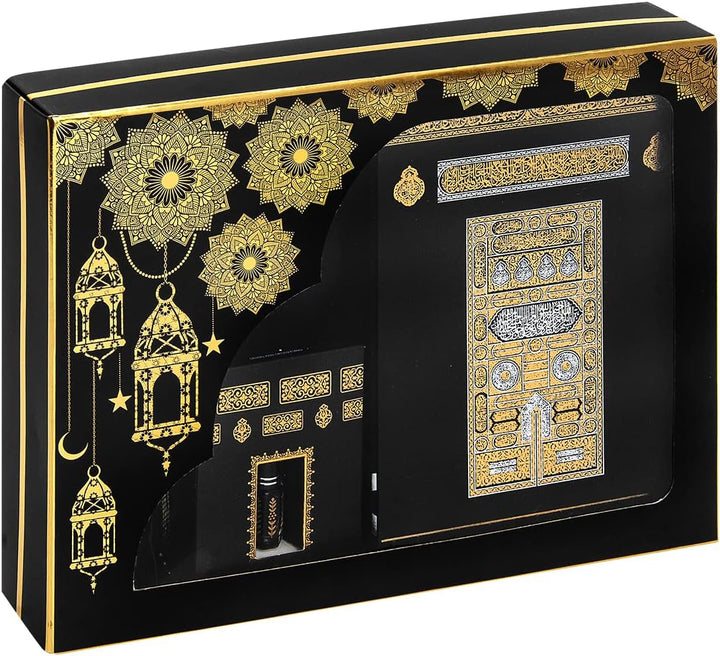 ihvan online Gebets Geschenkbox für Hajj und Umrah, Deluxe -Set für Ramadan & Eid Gift, Black/Set 2,