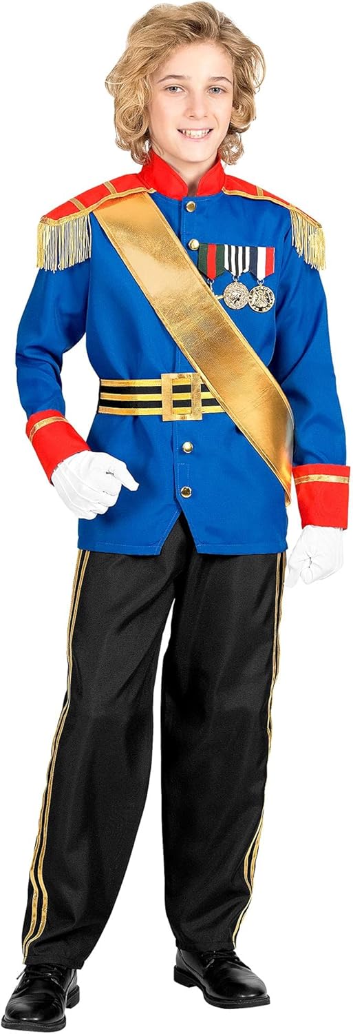 "CHARMING PRINCE" (jacket, pants, belt, sash) - (128 cm / 5-7 Years), 128