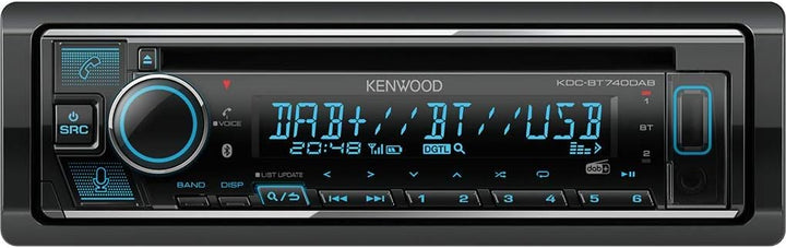 Kenwood KDC-BT740DAB - CD-Autoradio mit DAB+ & Bluetooth Freisprecheinrichtung (Alexa Built-in, USB,
