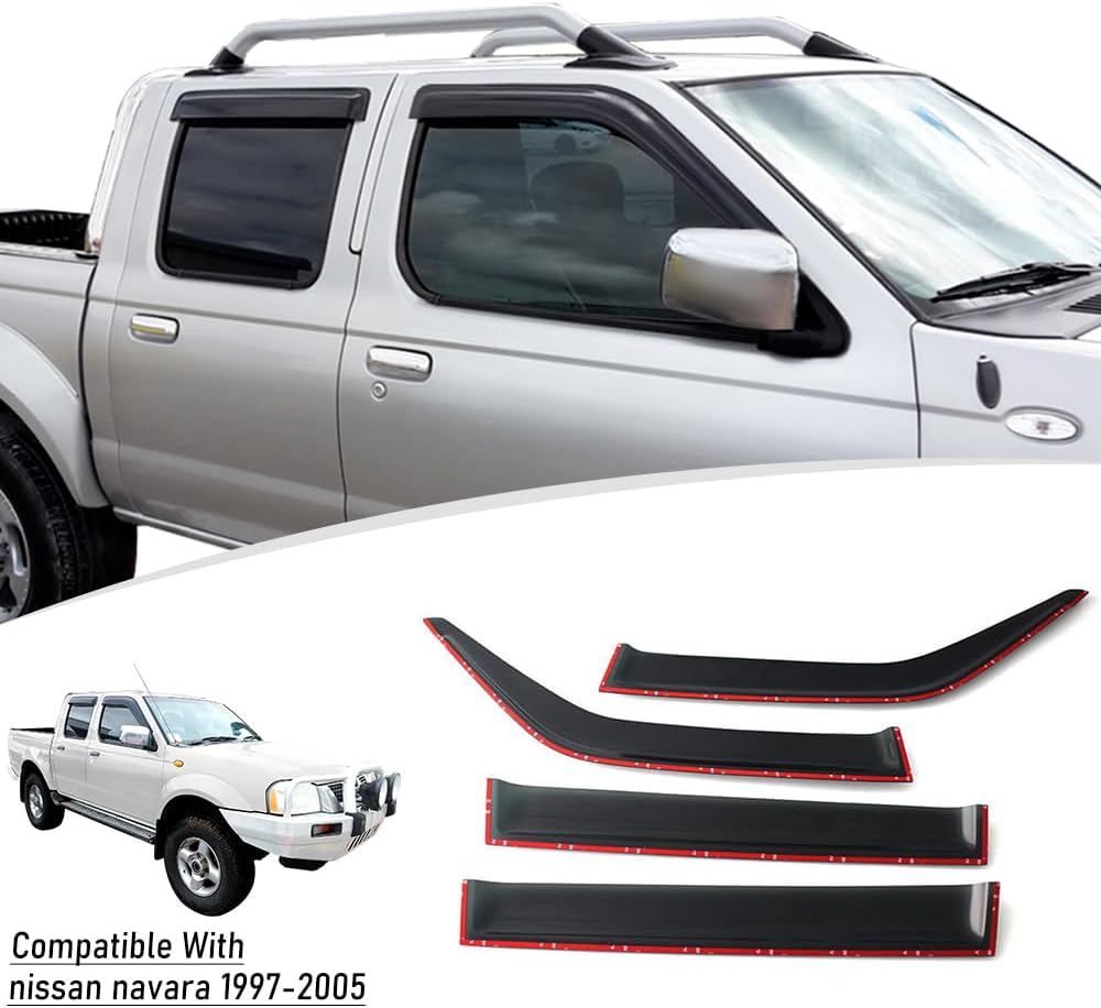 JHCHAN Windabweiser Regenabweiser für Nissan NAVARA D22 Nissan Navara np300 1997-2005 4×4 Pickup Dop