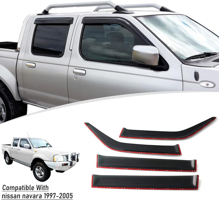 JHCHAN Windabweiser Regenabweiser für Nissan NAVARA D22 Nissan Navara np300 1997-2005 4×4 Pickup Dop